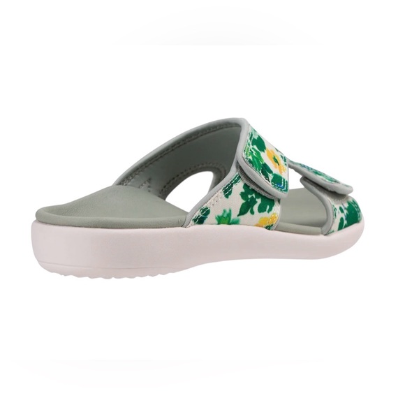 REVITALIGN Green and Yellow Floral Sandals Size 8B - Picture 6 of 6